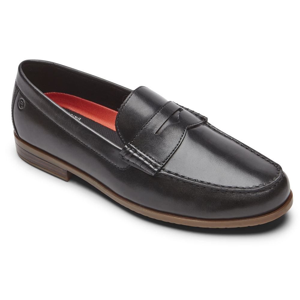 Mocassins Rockport Homem Pretas - Curtys Penny - 95702EAIC